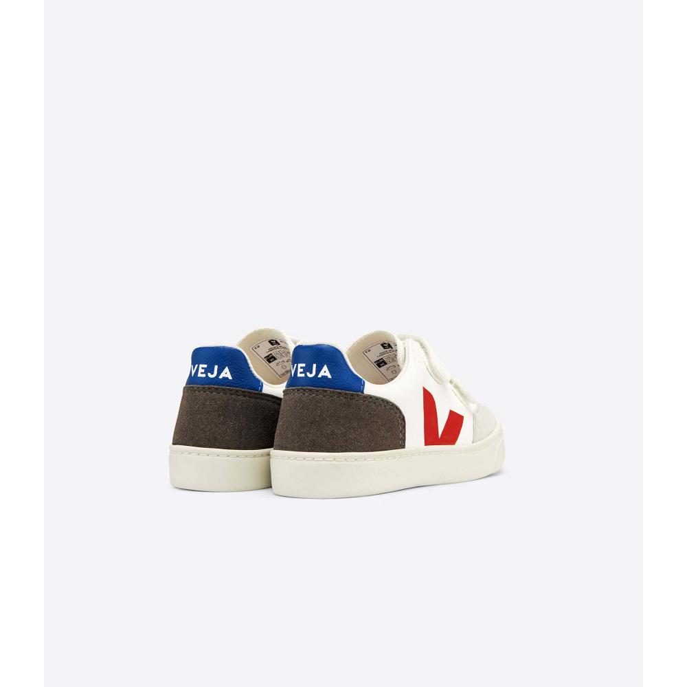 Veja V-12 CHROMEFREE Kids' Shoes White/Black | NZ 750JPQ